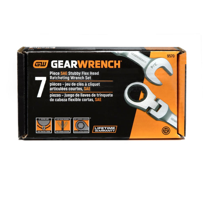 Gearwrench GearWrench Flex Head Ratcheting Combination Wrench Sets 9570 Autofit