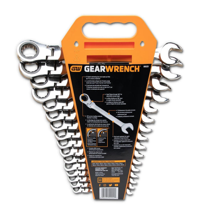 Gearwrench GearWrench Flex Head Ratcheting Combination Wrenches 9902D Autofit