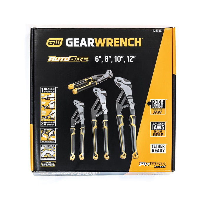 Gearwrench GearWrench Pitbull AutoBite Plier Sets 82594C Autofit