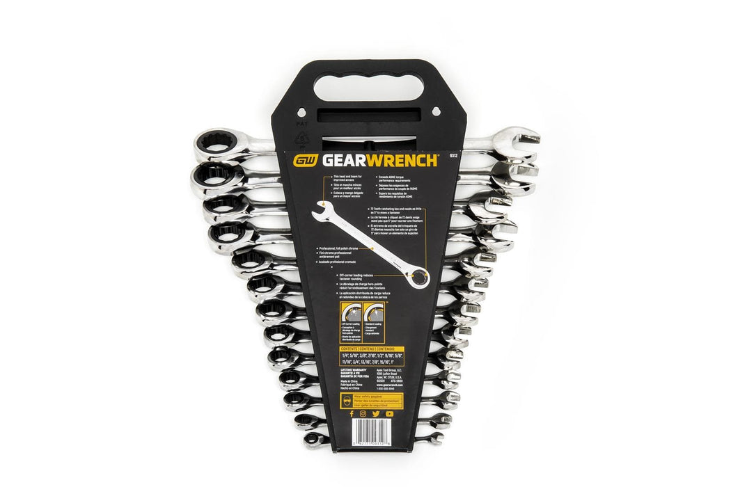 Gearwrench GearWrench Ratcheting Combination Wrench Sets 9312 Autofit
