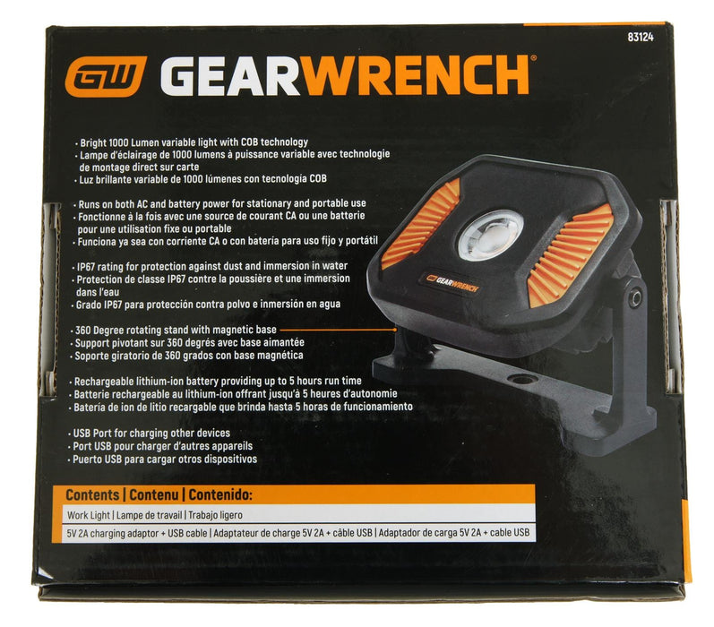 Gearwrench GearWrench Rechargeable Area Lights 83124 Autofit