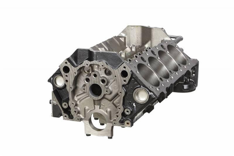 GM Suit Small Block Chev Cast Iron 350 Engine Block, 4-Bolt Mains, 383 Clearanced, 1-Piece Rear Main GM19 Autofit