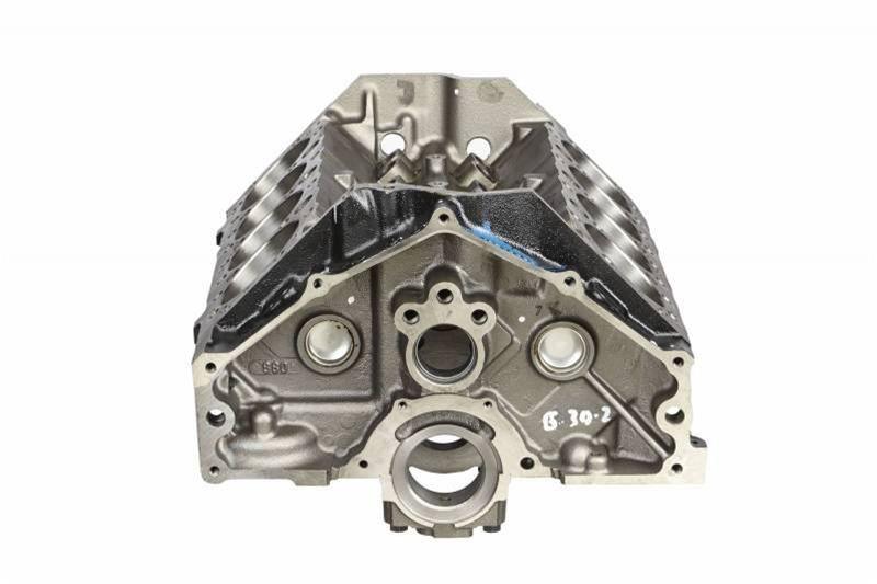 GM Suit Small Block Chev Cast Iron 350 Engine Block, 4-Bolt Mains, 383 Clearanced, 1-Piece Rear Main GM19 Autofit