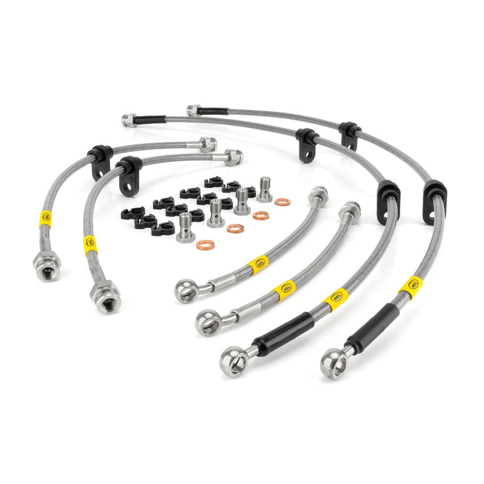 Hel Performance Braided Brake Lines - Car BMW 3 Series E36 318tds TDi ABS 1995-1997 Brake Lines HEL Stainless Steel Braided Autofit