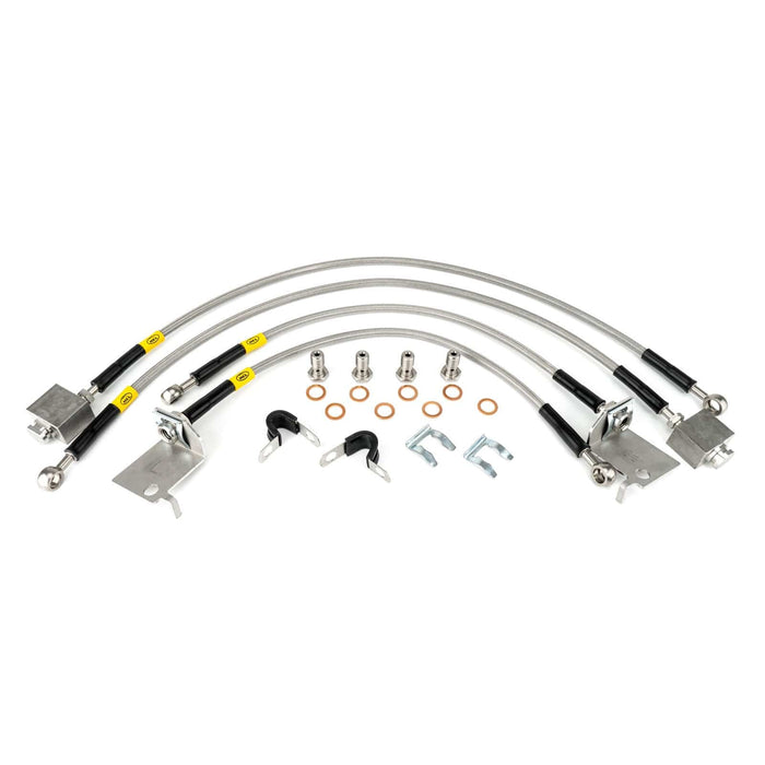 Hel Performance Braided Brake Lines - Car Ford Mustang 6th Gen All Engines 2015- Brake Lines HEL Stainless Steel Braided Autofit