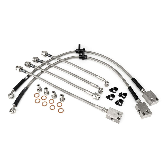 Hel Performance Braided Brake Lines - Car Honda Civic FN2 2.0 Type R 2006- Brake Lines HEL Stainless Steel Braided Autofit