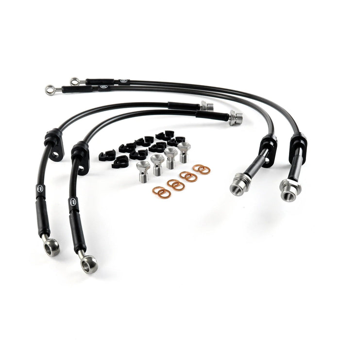 Hel Performance Braided Brake Lines - Car Toyota GR Yaris 1.6 2020- Brake Lines HEL Stainless Steel Braided Autofit