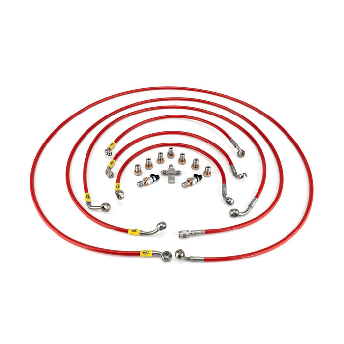 Hel Performance Braided Brake Lines - Motorcycle BMW S1000RR ABS 2019-2020 Flexible ABS Replacement Brake Lines HEL Stainless Steel Braided Autofit