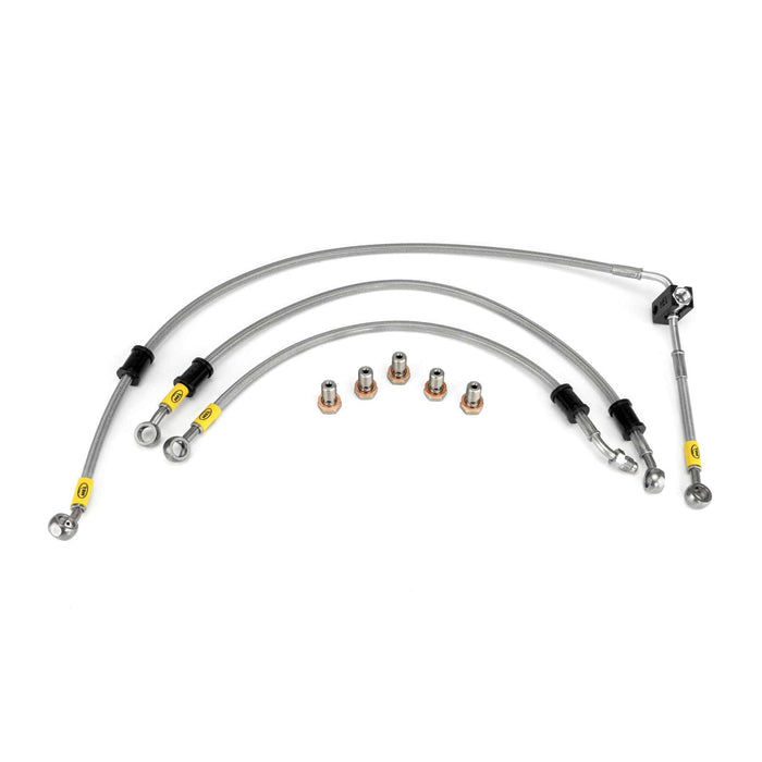 Hel Performance Braided Brake Lines - Motorcycle Honda CBR600 FX/F4X-FY/F4Y-F1/S-F2/S-F3-F4-F5-F6 1999-2006 Standard Replacement Brake Lines HEL Stainless Steel Braided Autofit