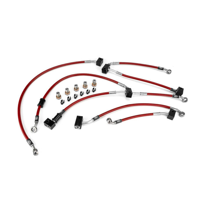 Hel Performance Braided Brake Lines - Motorcycle Honda CBR600F ABS 2011-2013 Flexible ABS Replacement Brake Lines HEL Stainless Steel Braided Autofit