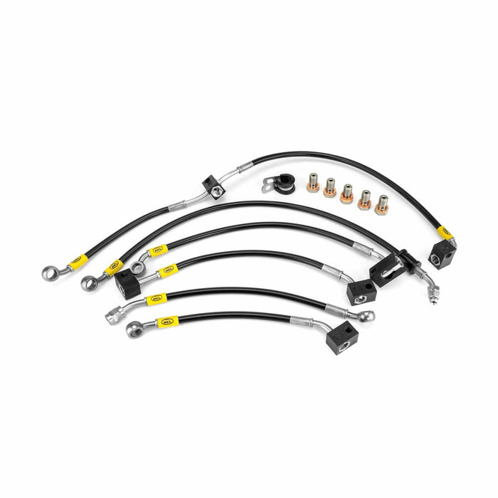 Hel Performance Braided Brake Lines - Motorcycle Honda CBR650R ABS AK-AP 2019-2023 Flexible ABS Replacement Brake Lines HEL Stainless Steel Braided Autofit