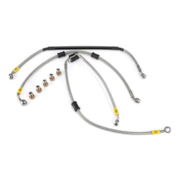 Hel Performance Braided Brake Lines - Motorcycle Honda MSX125 ABS 2021-2022 Flexible ABS Replacement Brake Lines HEL Stainless Steel Braided Autofit