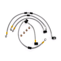 Hel Performance Braided Brake Lines - Motorcycle Kawasaki Z1000 ABS 2014-2023 Flexible ABS Replacement Brake Lines HEL Stainless Steel Braided Autofit