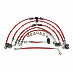 Hel Performance Braided Brake Lines - Motorcycle Kawasaki Z900 ABS 2020-2022 Flexible ABS Replacement Brake Lines HEL Stainless Steel Braided Autofit