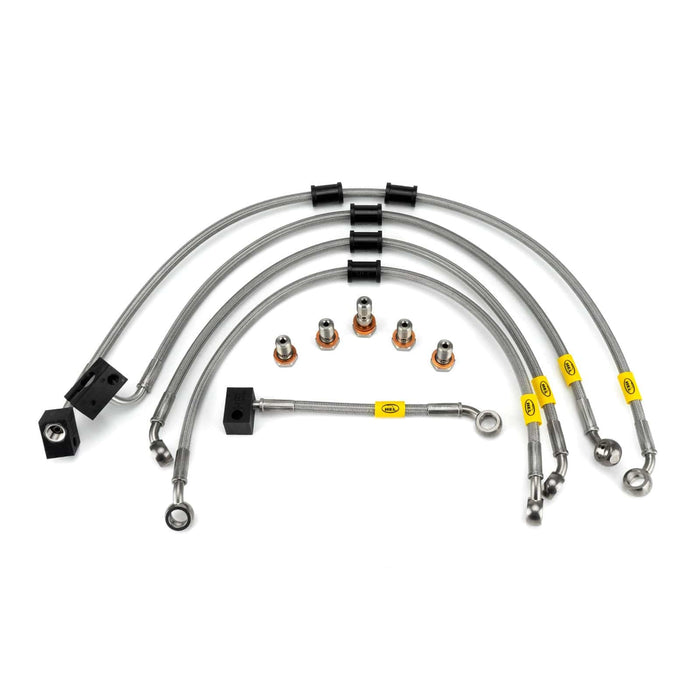 Hel Performance Braided Brake Lines - Motorcycle Suzuki GSX-8S ABS 2023-2024 Flexible ABS Replacement Brake Lines HEL Stainless Steel Braided Autofit