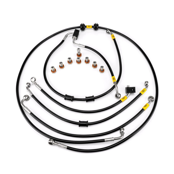 Hel Performance Braided Brake Lines - Motorcycle Suzuki GSX-R1000 L7-L9 2017-2022 Flexible ABS Replacement Brake Lines HEL Stainless Steel Braided Autofit