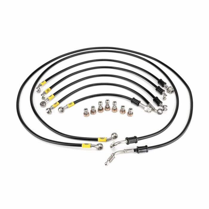 Hel Performance Braided Brake Lines - Motorcycle Suzuki GSX1250 FA ABS 2010-2014 Flexible ABS Replacement Brake Lines HEL Stainless Steel Braided Autofit