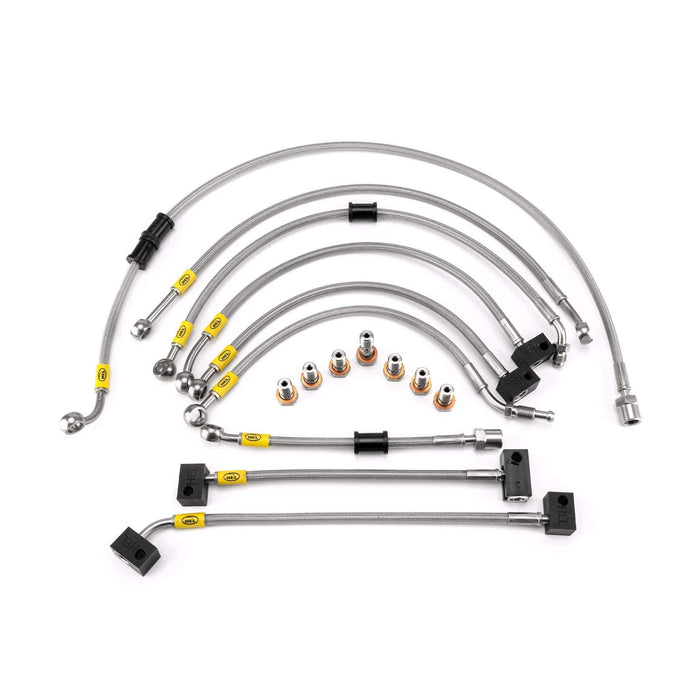 Hel Performance Braided Brake Lines - Motorcycle Yamaha FZ1 NA Fazer ABS 2008-2012 Flexible ABS Replacement Brake Lines HEL Stainless Steel Braided Autofit