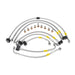 Hel Performance Braided Brake Lines - Motorcycle Yamaha FZ6 Fazer S2 ABS 2007-2010 Flexible ABS Replacement Brake Lines HEL Stainless Steel Braided Autofit