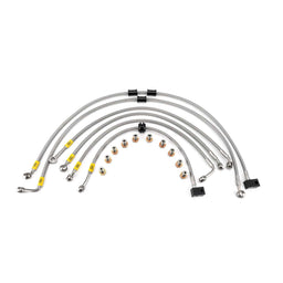 Hel Performance Braided Brake Lines - Motorcycle Yamaha XV950R ABS 2014-2020 Flexible ABS Replacement Brake Lines HEL Stainless Steel Braided Autofit
