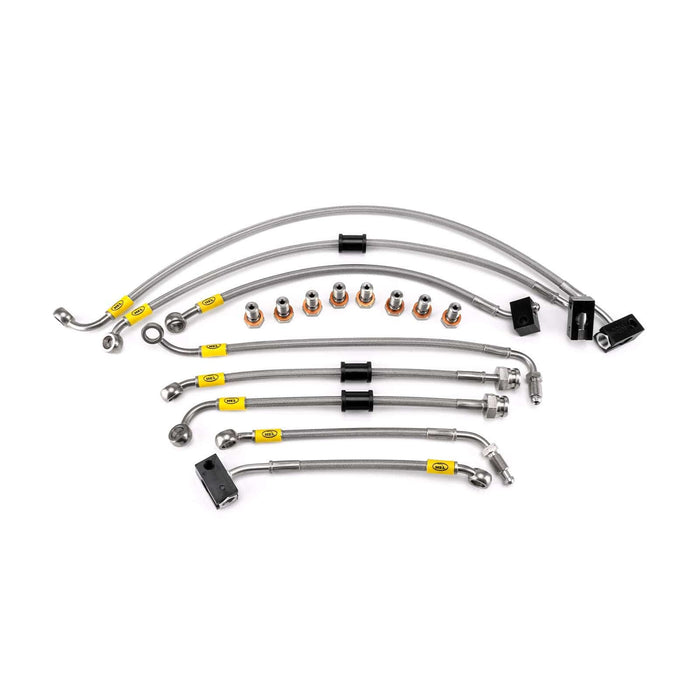 Hel Performance Braided Brake Lines - Motorcycle Yamaha YZF-R125 ABS 2019-2021 Flexible ABS Replacement Brake Lines HEL Stainless Steel Braided Autofit