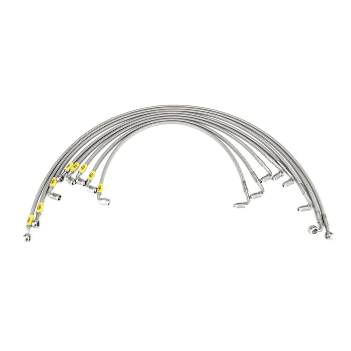 Hel Performance Braided Fuel Injector Lines Audi Quattro 2.3 K-JET KV Engine (M10 Injectors) Fuel Injector Lines HEL Stainless Steel Braided Autofit