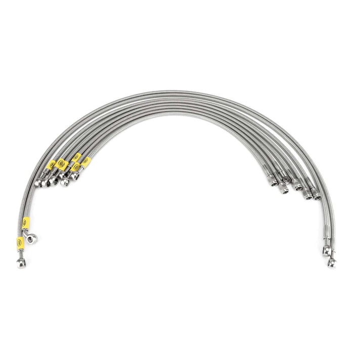 Hel Performance Braided Fuel Injector Lines Audi Quattro K-JET M10 Injectors / M10 Banjo Fittings 1980-1991 Fuel Injector Lines HEL Stainless Steel Braided Autofit