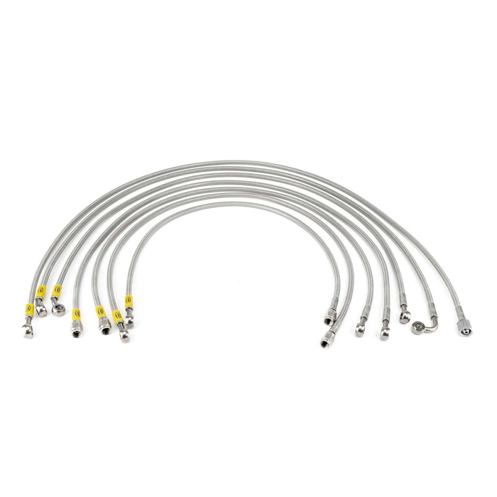 Hel Performance Braided Fuel Injector Lines Volkswagen Golf MK1 8V (M10 Injectors) Fuel Injector Lines HEL Stainless Steel Braided Autofit