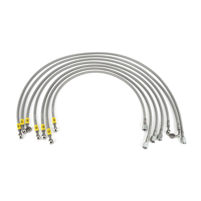 Hel Performance Braided Fuel Injector Lines Volkswagen Golf MK1 8V (M12 Injectors) Fuel Injector Lines HEL Stainless Steel Braided Autofit