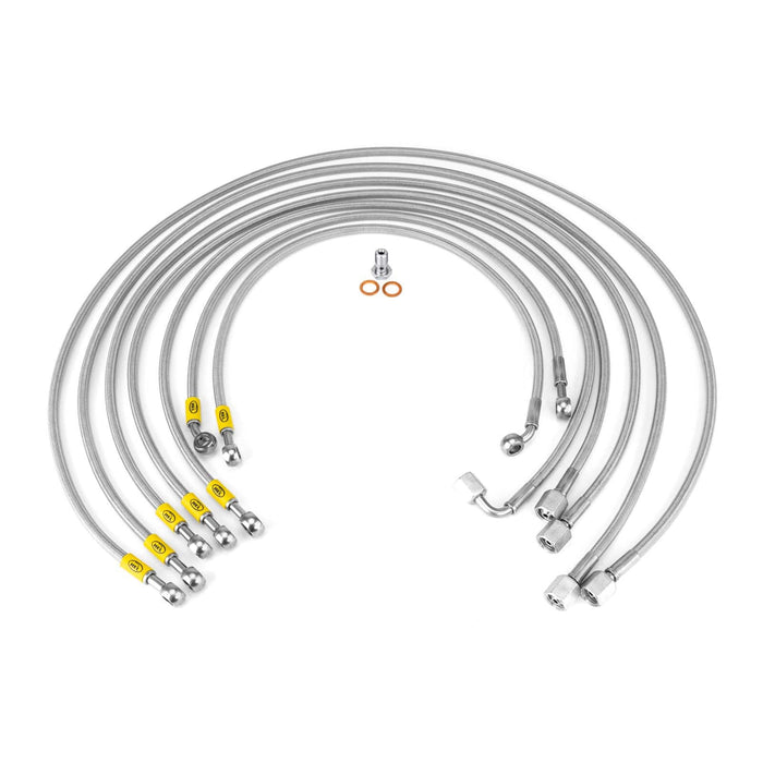 Hel Performance Braided Fuel Injector Lines Volkswagen Scirocco MK2 16V (M12 Injectors) Fuel Injector Lines HEL Stainless Steel Braided Autofit