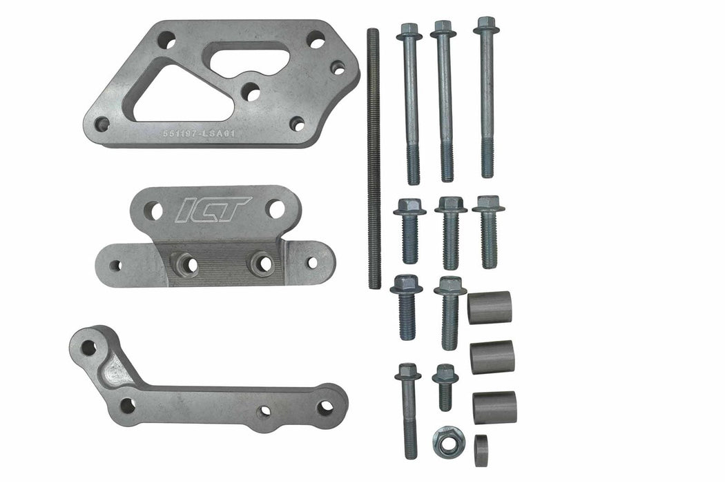 ICT Billet ICT Billet Air Conditioner Brackets 551197-LSA01 Autofit