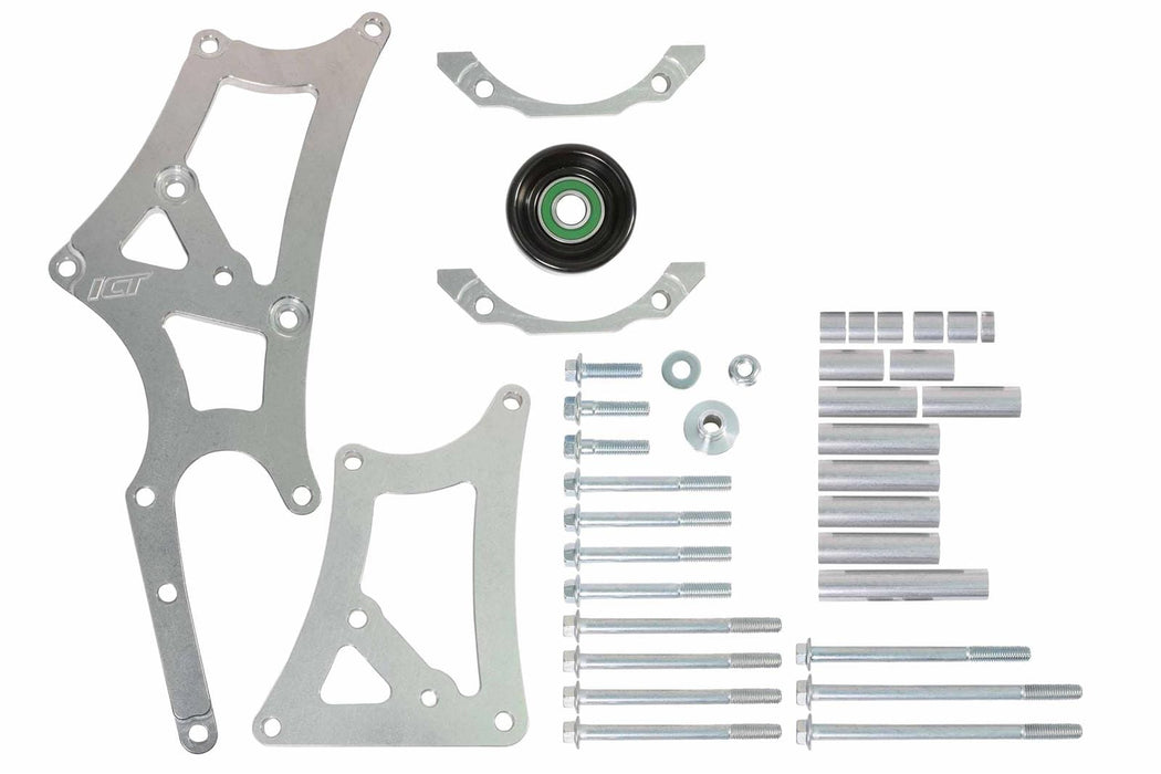 ICT Billet ICT Billet Air Conditioning Compressor and Power Steering Bracket Kits 551127-3 Autofit