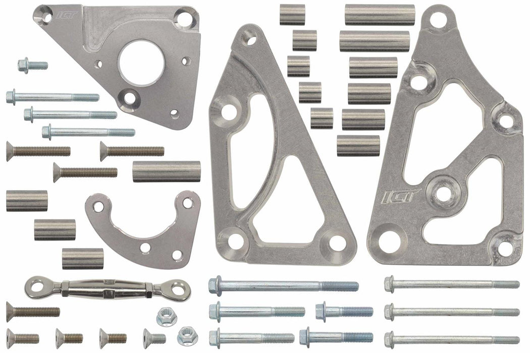 ICT Billet ICT Billet Alternator/Power Steering Bracket Kits 551498LS0-3 Autofit