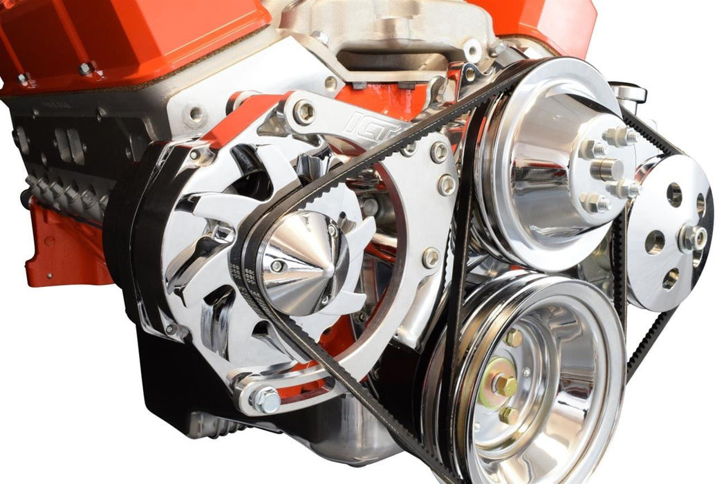 ICT Billet ICT Billet Alternator/Power Steering Bracket Kits 551576 Autofit
