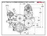 ICT Billet ICT Billet Alternator/Power Steering Bracket Kits 551747 Autofit