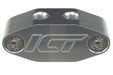 ICT Billet ICT Billet Dual Outlet Oil Feed 90 Degree Adapter Plates 551533 Autofit