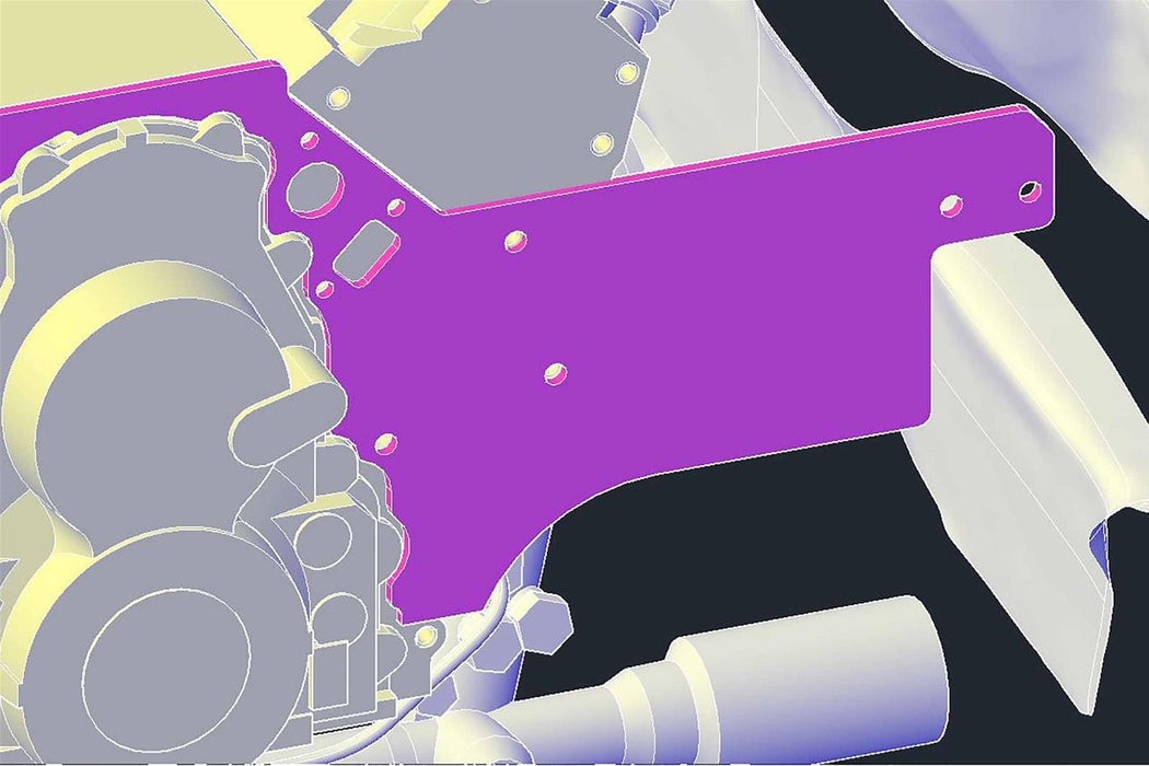 ICT Billet ICT Billet Front Motor Plates 551816-4FBDY Autofit