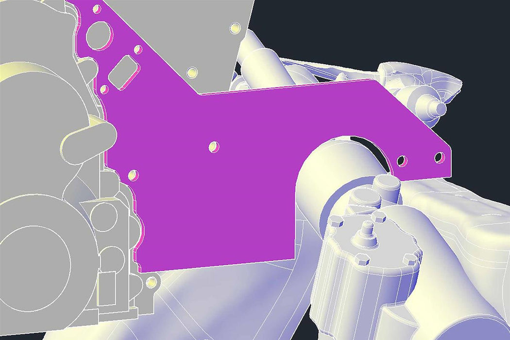 ICT Billet ICT Billet Front Motor Plates 551816-GBDY Autofit