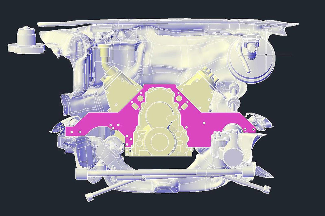 ICT Billet ICT Billet Front Motor Plates 551816-GBDY Autofit