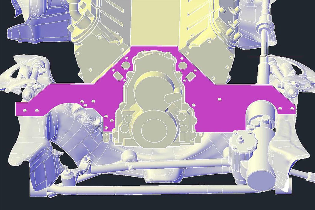 ICT Billet ICT Billet Front Motor Plates 551816-GBDY Autofit