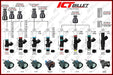 ICT Billet ICT Billet Fuel Injector Spacers 551287-LS-058 Autofit