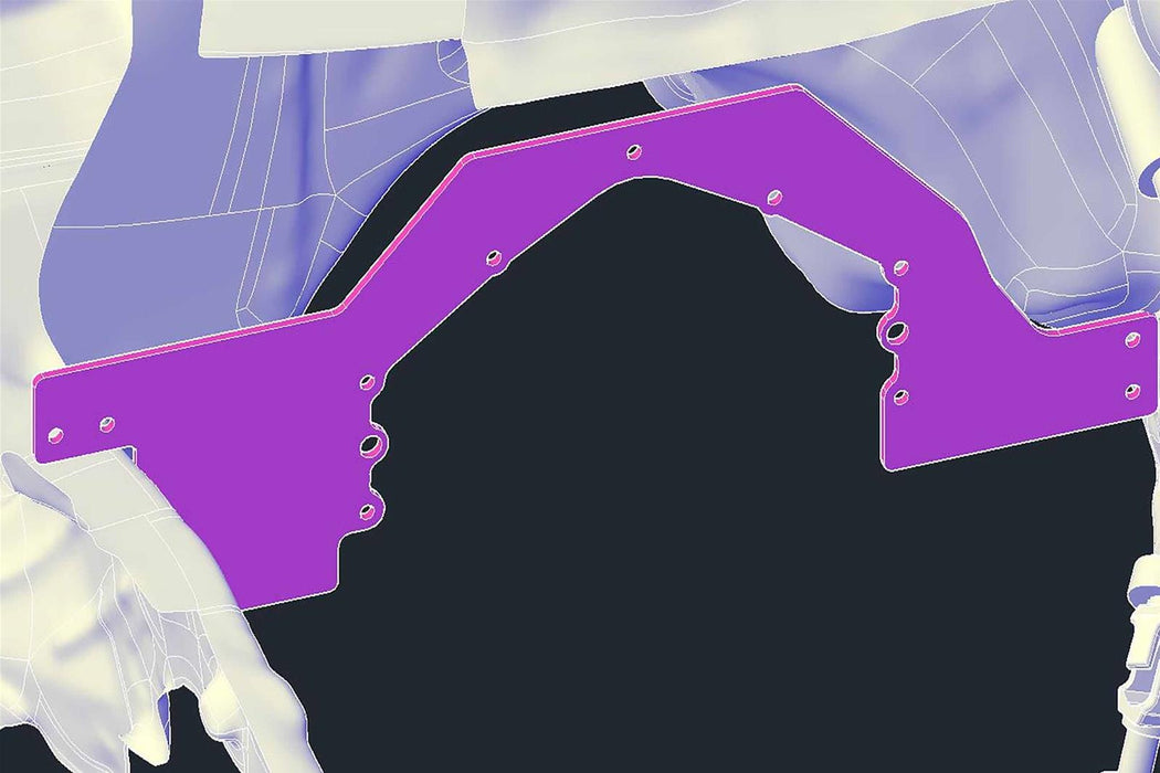 ICT Billet ICT Billet Mid-Mount Motor Plates 551817-4FBDY Autofit