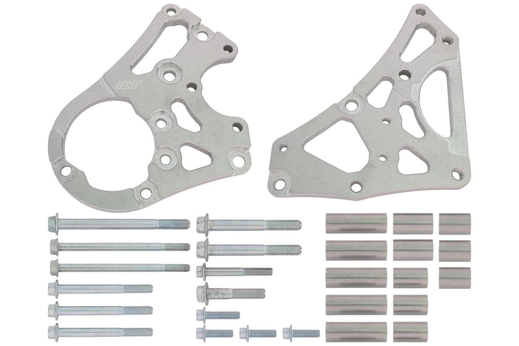 ICT Billet ICT Billet Power Steering Brackets 551125-2 Autofit