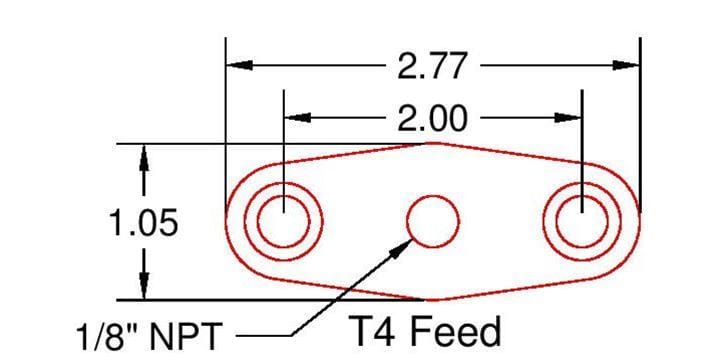 ICT Billet ICT Billet Turbocharger Oil Pan Adapter Flanges 551160 Autofit