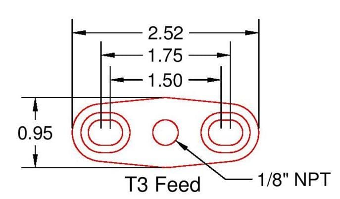 ICT Billet ICT Billet Turbocharger Oil Pan Adapter Flanges 551162 Autofit