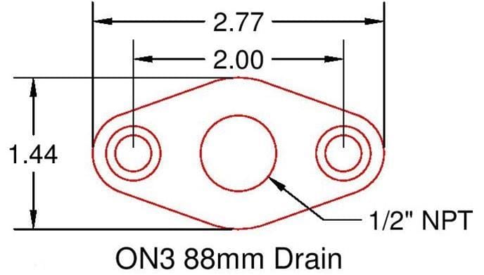 ICT Billet ICT Billet Turbocharger Oil Pan Adapter Flanges 551167 Autofit