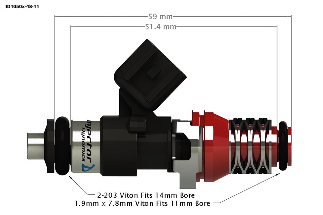 Injector Dynamics Injector Dynamics ID1050x Fuel Injectors 1050.48.11.14.3 Autofit