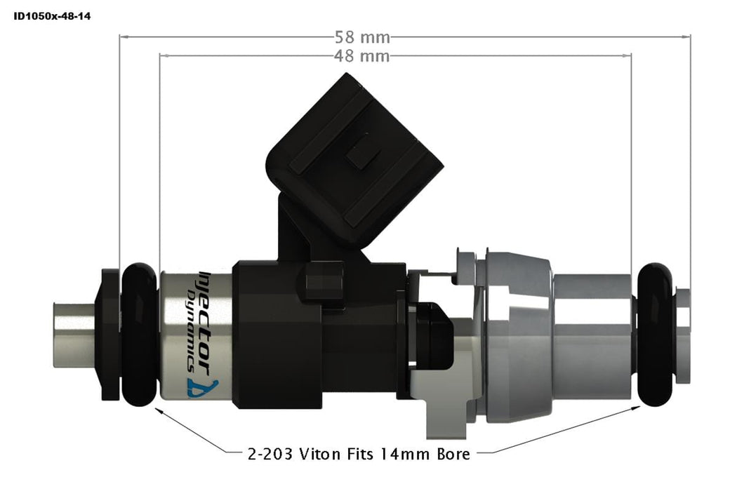 Injector Dynamics Injector Dynamics ID1050x Fuel Injectors 1050.48.14.11.4 Autofit