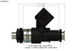 Injector Dynamics Injector Dynamics ID1700x Fuel Injectors 1700.34.14.15.8 Autofit