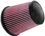 K&N 4.875 in (124 mm) H x 4.688 in (119 mm) Base OD x 3.5 in (89 mm) Top OD K&N Universal Clamp On Filter Fits 2.75 in (70 mm) KNRU-9350 Autofit